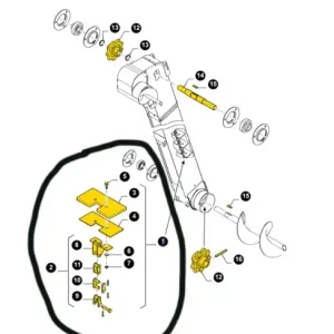 ŁAŃCUCH PRZENOŚNIKA ELEWATORA KPL NEW HOLLAND TX30 TX32 TX34 TX36 TF42 T44 80429215 , 429215 Ostatnia szansa