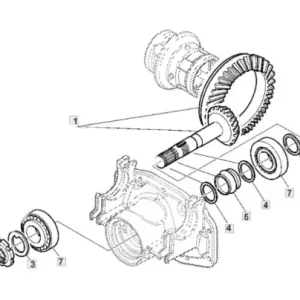 ATAK KÓŁ KOMPLET JOHN DEERE 5080R, 5090R, 5100R, 5620,5720, 5820 RE209082 , 570143482, 68129 CR Hit cenowy