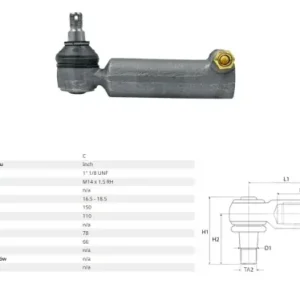 KOŃCÓWKA DRĄŻKA JOHN DEERE 1020, 1120, 2020, 2120, 820, 1030 1030 1030OU, 1030VU, 1130, AL178094, AL39020, AT27130, DE16303 Oferta limitowana