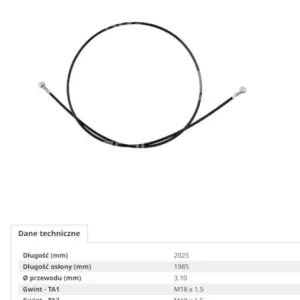 LINKA OBROTOMIERZA 2000MM 22/177-59 (FENDT Farmer 100 102 102LS 102LSA 102S 102SA 103 103LS 103LSA 103S 103SA 104LS 104LSA 104S 104SA 105 105LS 105LSA 105S 105SA 106Ls 106LSA 106S 106SA 108LS 108LSA 108S 108SA ZETOR 12011 12045 12111 12145 14145 16145) Darmowa dostawa