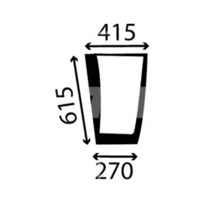 Bezpieczna płatność SZYBA BOCZNA LEWA CASE 5120, 5130, 5140, 5150, 5220, 5230, 5240, 5250 (1330876C1, 248716A1)
