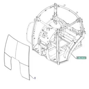 SZYBA PRZEDNIA PANORAMICZNA NEW HOLLAND T6030 T6050 T6070 T6090 T7 CASE PUMA 47739758 Popularny