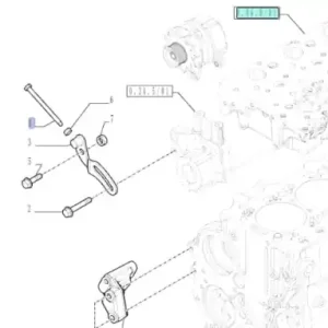 Wyjątkowa oferta ŚRUBA NAPINACZA NEW HOLLAND TD5010 TD5020 TD5030 TD5040 TD5050 CASE JX60 JX70 JX80